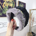 Fashion Women Headband Lace Imitation Pearl Hairband Headbands for Women Knot Female Ladies Girl Hair Ties Hair Accessories