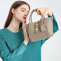 Minimalist Genuine Leather Tote Handbag for Women Luxury Texture Cowhide Top-Handle Bag Elegant Female Crossbody Messenger Purse
