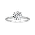 Rainbowking S925 Sterling Silver Luxury Premium Feeling Carat Diamond Ring Jewelry Super Shiny Diamond Engagement Proposal Ring