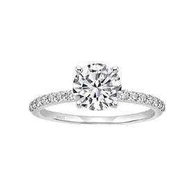 Rainbowking S925 Sterling Silver Luxury Premium Feeling Carat Diamond Ring Jewelry Super Shiny Diamond Engagement Proposal Ring