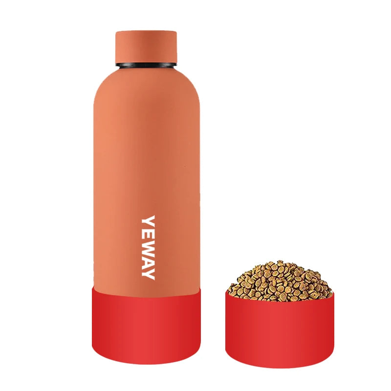 Yeway Sport Water Bottles 500ml Free Sample Reusable Double Wall Stainless Steel Sport Water Bottles with Water Bottle Strap