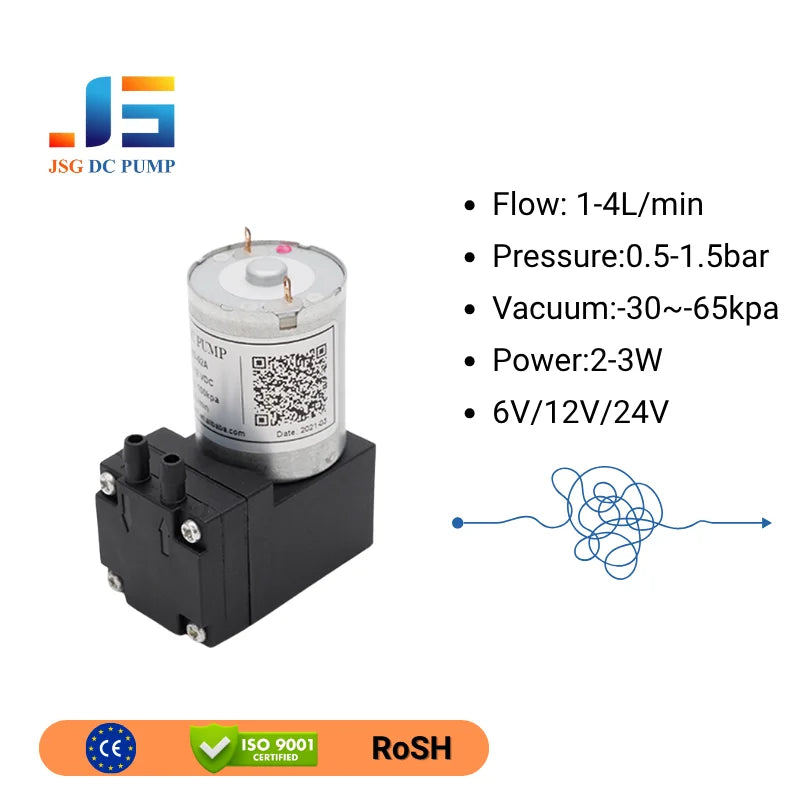 3V 3.7V Low Noise Miniature Mini Self Priming Diaphragm Pump for Water Dispenser Coffee Machine