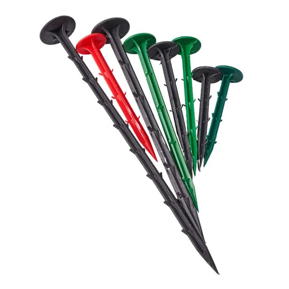 16CM/20CM/25CM/30CM Plastic Garden Fixing Stakes Landscape Anchors Ground Nail Weed Barrier Plastic Pegs