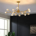 18 15 12 9 Heads Decoration Crystal Sputnik Chandeliers Modern for Living Room