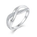 Wholesale Women Wedding Engagement Rhodium Plated 925 Sterling Silver Custom Ring for Party-Hot Sale