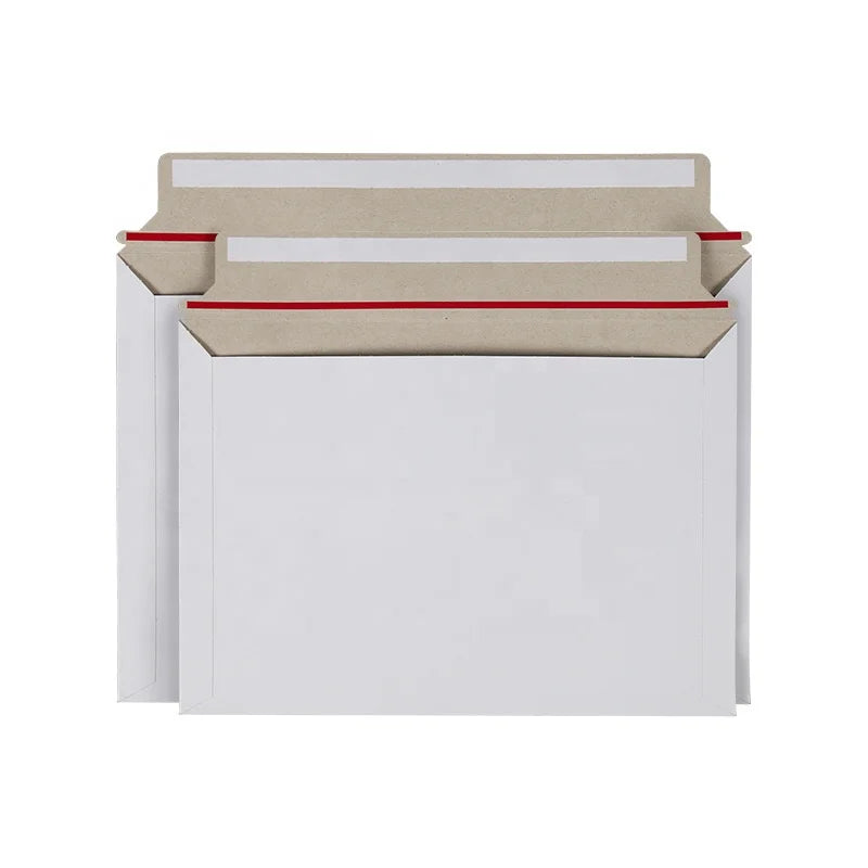 Wholesale Production Peel and Seal Double Gummed Print Cardboard Mailer Envelope for Magazine Packing Recycled Envelopes