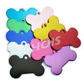 Custom Bone Shape Blank Metal Dog Tag Sublimation Aluminum Pet Name ID Plate 38mm
