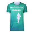 Custom Print Logo O Neck Tee Short Sleeve Polyester Tshirt Breathable Quick Dry Unisex Training Gym Running Marathon T-Shirt