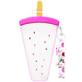 Cute Straw Cup New Popsicle Water Bottle With Rope Outdoor Transparent Suitable for Adult Children Plastic Juice Drinking Cup