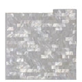 Modern Shell White Mosaic Subway Style Parquet Interior Wall Tile with Honed Finish 10mm Thickness