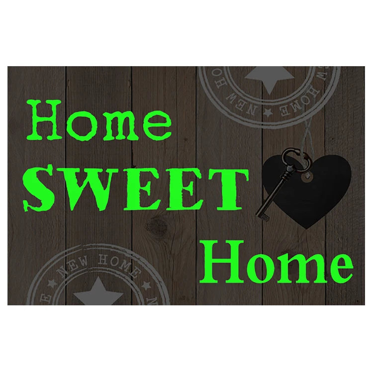 Luminous Diamond Painting Home Sweet Home Lighting Resin Drill Wall Art Decoration Craft N001