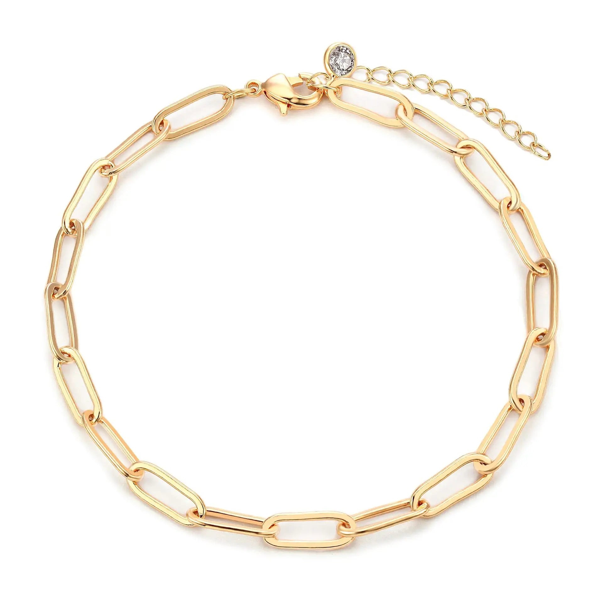 Simple Stainless Steel Chain Fashion Women Bracelet on Hand for Couple Unisex Jewelry Gift Party