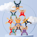 Diy Wooden Educational Ercules Acrobatic Troupe Interlock Toys for Children Wooden Stacking Games Balancing Blocks Toys