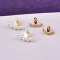 SC 2022 Hot Selling Korean Pearl Stud Earrings Women Fashion Detachable Gold Plated Seed Bead Earrings for Teen Girls