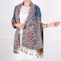 New Arrival Hot Sale Scarf for Woman Ethnic Style Pashmina Ladies Shawls Scarf Pashmina With Tassel