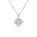 Women Fine Jewelry 925 Sterling Silver Cubic Zirconia  CZ Necklace Clavicle Chain for Wedding Party