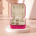 Factory Directly Sale Fashion Jewellery Organiser Travel Jewelry Fanxi Jewelry Box in Stock PU Leather Custom logo MegaBDM