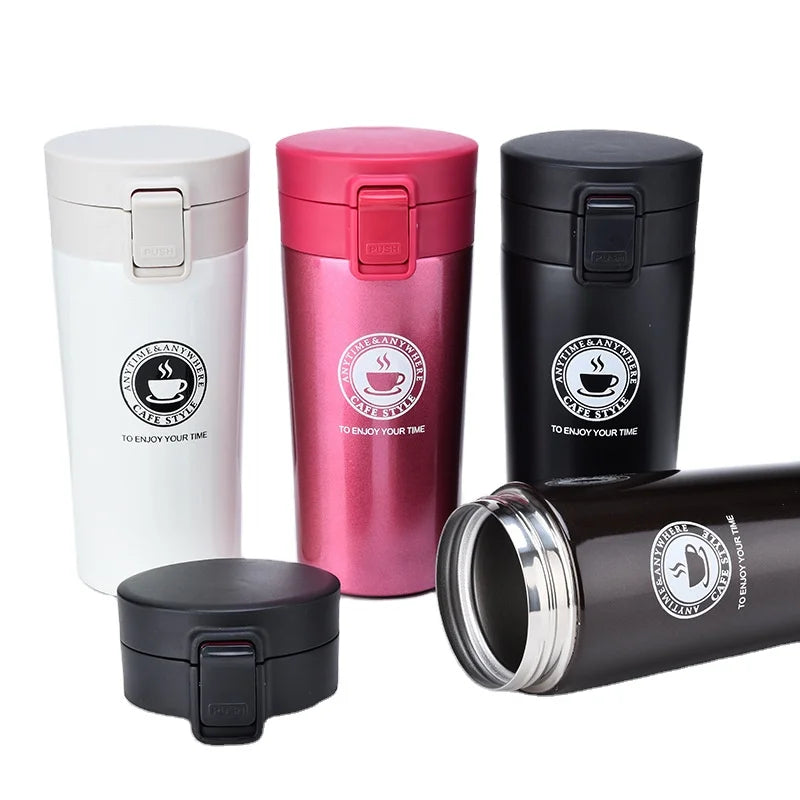 380 ml 510 ml Logo Car Vacuum Thermo Travel Insulated Double Wall Tumbler to Go Reusable 304 Stainless Steel Coffee Mug Cup