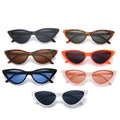 Qmoon Fashion Trend Sunglasses 2023 Men Women Cat Eyes Brand Names Sunglasses PC Black Frame Sunglasses Black Glasses for Men