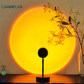 180 Degree Rotation UFO Colorful Flexible Usb Button Floor Lamp Eternal Sun Rainbow Led Red Sunset Light Projector Sunset Lamp