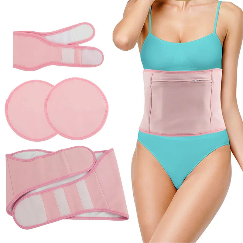 New Reusable Adjustable Neck and Waist Wrap Compress Pad Castor Oil Pack for Liver Detox