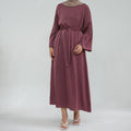 2026 Loriya New Arrival Traditional Muslim Clothing Solid Color Dubai Abaya Modest Dresses Islamic Women Dress
