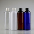 Hot Sale 250ml Screw Cap PET Plastic Bottle White Cosmetic Use OEM/ODM Service SANTO Brand Custom Logo Silk Screen Printing