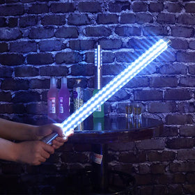 60/80cm Rechargeable Aluminum Alloy LED Strobe Baton Champagne Bottle Service LED Sparkler Light for Nightclub Party Bar