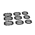 Wholesale Black 8mm 10mm Nylon Coated Bra Strap Sliders 8 Shape Hook for Underwear Bikini