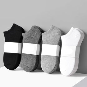 Wholesale Cheap Unisex Ankle Plain Socks Custom Logo Low Cut Athletic Cotton Socks Cheap Stocking Wholesales Ankle Men Socks