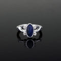 The Vampire Diaries Ring Elena's Daylight Sun Protection Ring Classic Design Blue Stone Ring for Women Accessories