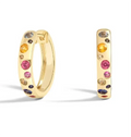 Wholesale Fine Jewelry 18K Gold & 14K Gold Plated 925 Sterling Silver Hoop Earrings Zircon Wedding