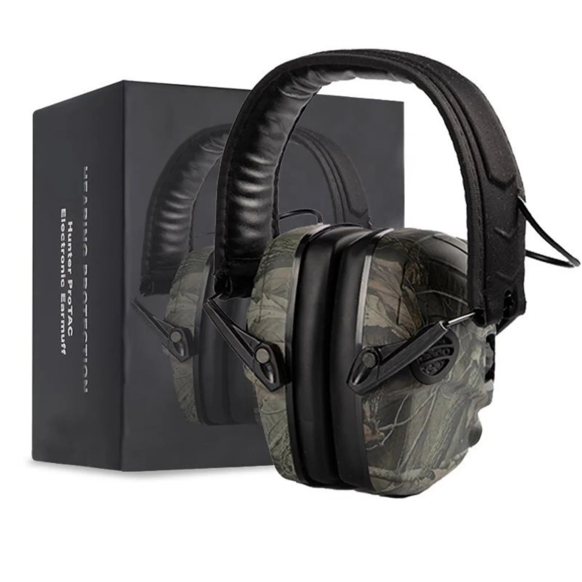 YOTO SE-01 Outdoor Tactical Earphones Active Noise Prevention (25DB) Earmuffs ABS/PC Material Black/Army Green for CS Shooting