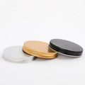 70-400 Gold Aluminium Candle Jars Lid Metal Candle Lid Golden Premium Luxury Covers Shiny for Candle Making