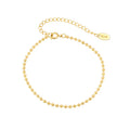 Wholesale Trendy Jewelry Minimalist Personality 18K Gold Plated Stainless Steel Beads Bracelet for Women YF2259