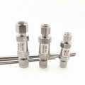 304 Stainless Steel One-Way Check Valve Double Ferrule Hexagonal Card Sleeve Available Sizes 6MM 8MM 10MM for Instrument Tubes
