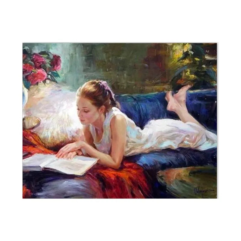 CHENISTORY DZ993033 Frame Painting  Calligraphy Girl DIY Painting by Numbers Modern Wall Art Picture Unique Gift for Home Decor