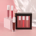 Lip Gloss Wholesale Vendor Private Label Lip Plumper Gloss White and Gold Square Glitter Lip Gloss Set Makeup Brand