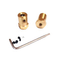 SDPSI Lot of 10 3mm to 8mm Shaft Motor Flexible Coupling Set Brass Hex Coupler with Wrench Customizable OEM Support