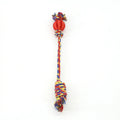 Dog Chew Rope Toy Rubber Chew Toy Rubber Tug-Of-War Interactive Training Pet Teething Cleaning Rope Ball