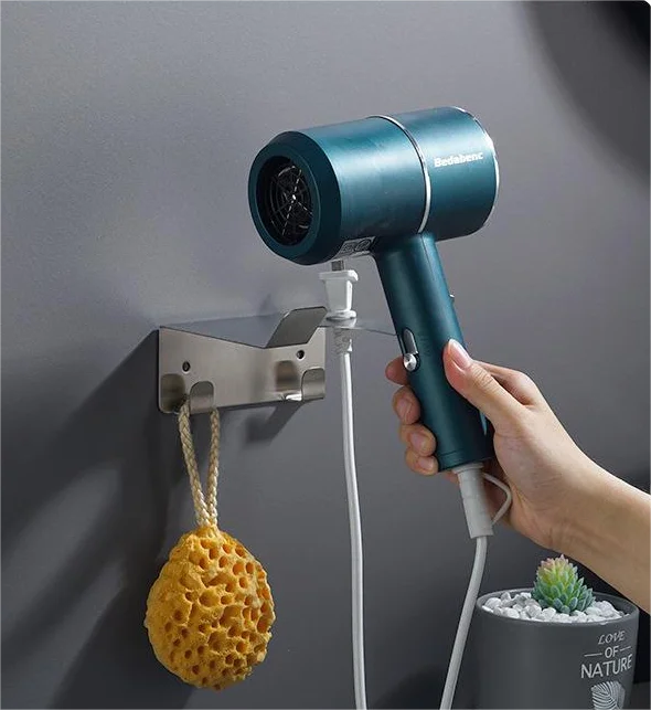 Jelos Factory Customized Black Silver CE Certified Single Bathroom Wall-mounted Adhesive Stainless Steel 304 Multifunction