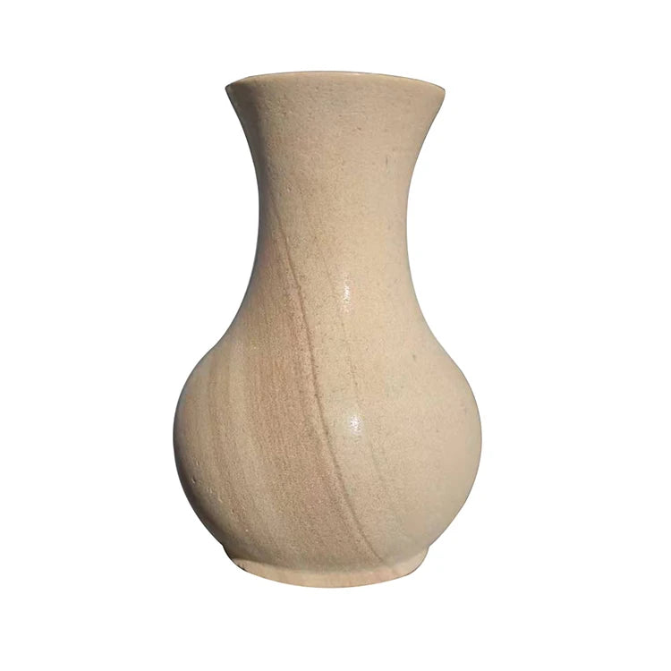 Low Price Customize Modern Style Sandstone Marble Flower Vase for Home Decor