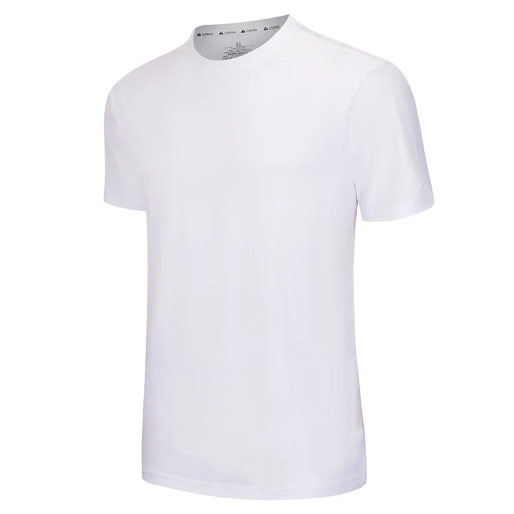 Lidong Custom 80% Cotton 20% Polyester Blank T-Shirt Unisex Oversized Formal Style for Men Solid Pattern Knitted Fabric
