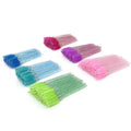 50pcs Pack Private Label Disposable Eyelash Extension Brush Mascara Wand Brushes Eye Brow Lash Brushes