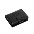 Wholesale Custom Short Handwoven Genuine Leather Wallets Popular Card Holder Purse for Ladies and Men