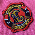 Sustainable 3D Embossed Embroidery Applique Patchfactory Price Heat Press Fabric Embroidery Badge for Uniform