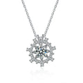 S925 Silver Moissanite Necklace for Women Luxury Diamond Clavicle Chain Valentine's Day Gift