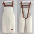 Korean Version Kitchen Bib Apron Waterproof and Oil-Resistant Work Clothes for Men and Women Customizable Logo Print