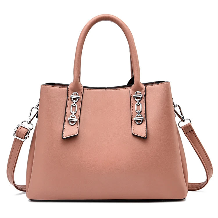 Top Style Hot Sale Trendy Luxury Name Brand Large Capacity Women Hand Bags Gold