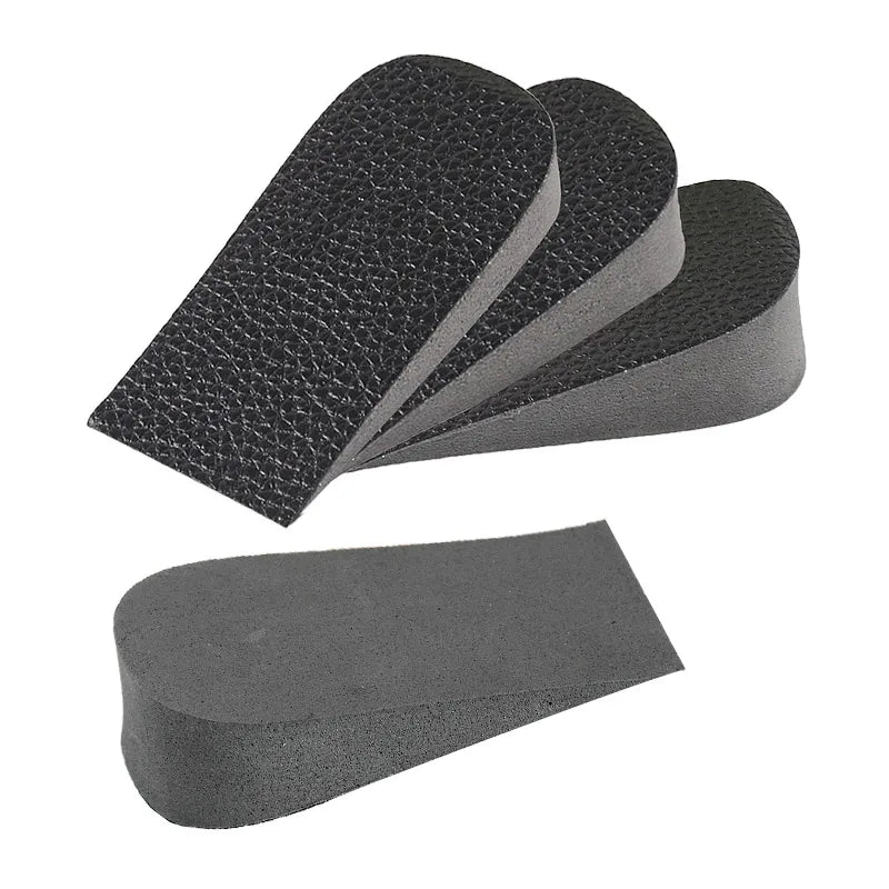 EVA PU Heel Lift Shock Absorption Height Increase Insoles with Heel Cup Half Insole Insert